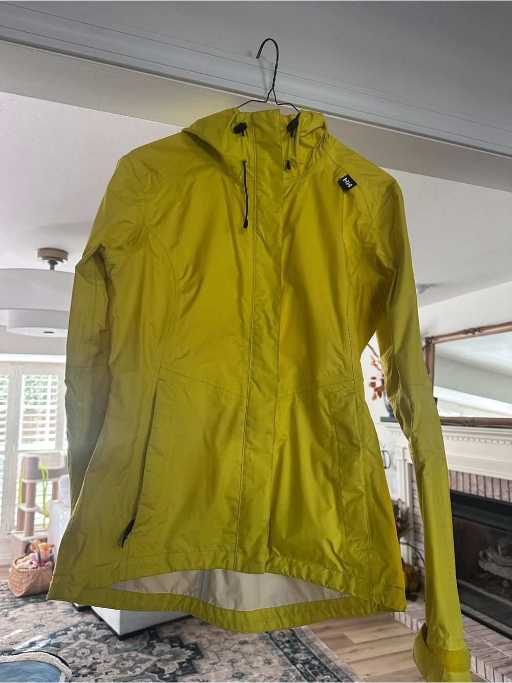 Helly Hansen Bright Yellow Hooded Ski Jacket